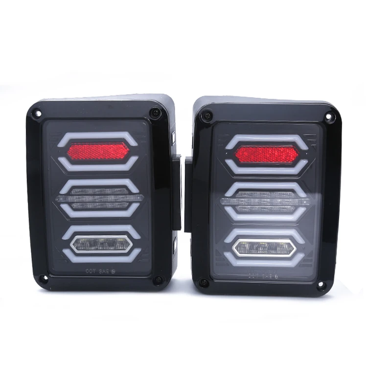 US/EU Version Auto Tail Light 12V 4x4  Off Road LED Tail Light Assembly For Jeep Wrangler JK JKU  2007-2018