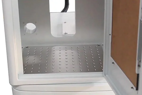 Industrial Desktop Fiber Laser Marking Printing Machine On Metal And Plastic
