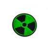 New style machine cuts the black and green chemical circle emblem embroidery patches