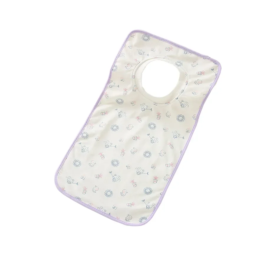 Waterproof Drool Bibs For Baby Bibs Printing Pattern Cotton Long Feed