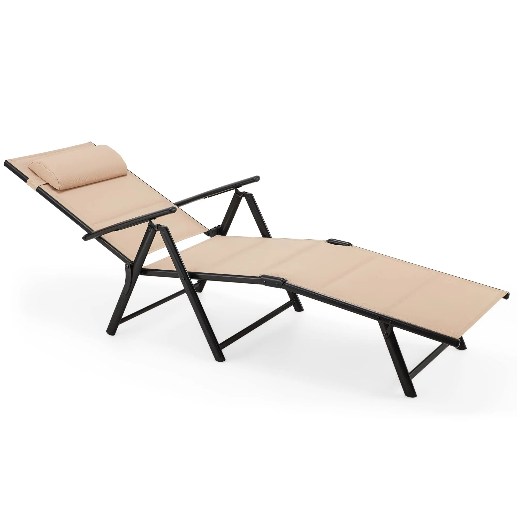 Foldable Lounger,Outdoor Lounger Lightweight Lounger With 7 Dustable