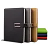 Fashion Idea logo customized PU Leather planners and A5 Journal notebook