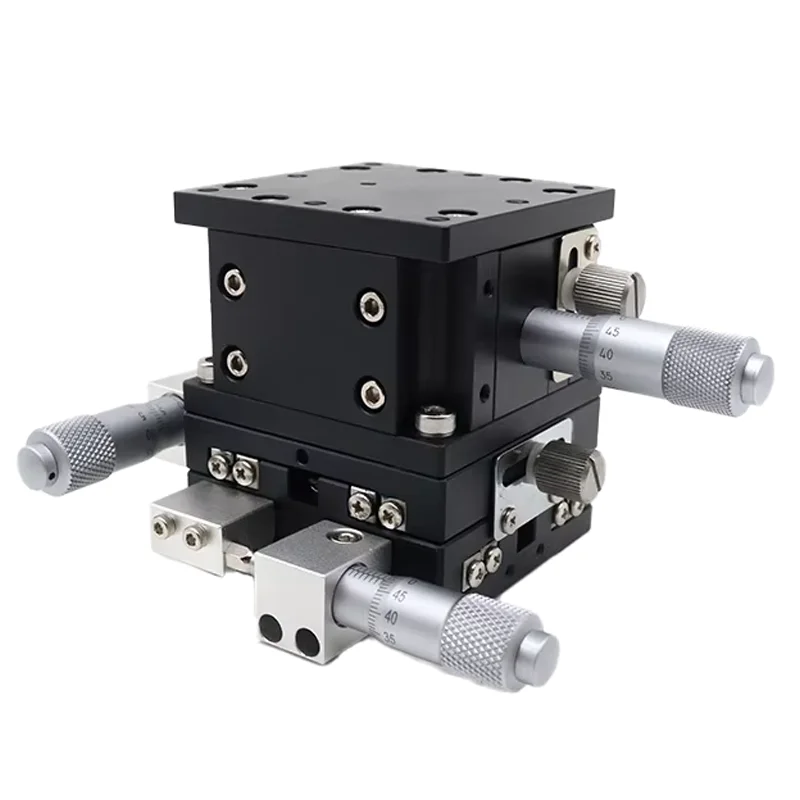 90 three axis motion displacement table aluminum alloy engine manual fine adjustment-13