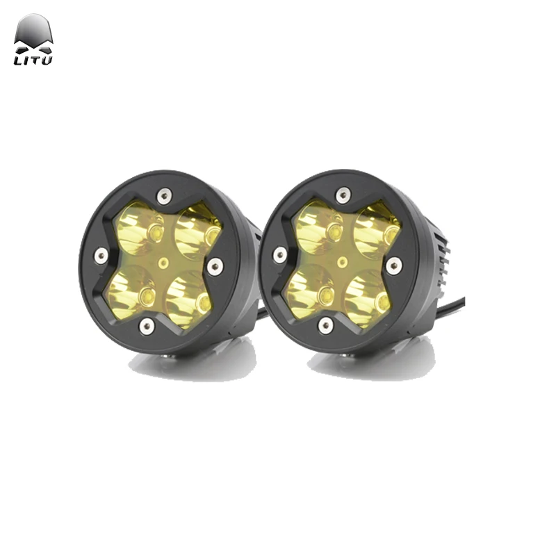 2020 LITU 3 inch LED Pods Lights Cube LED Head Spotlight 40W LED Driving Lights for Offroad Truck Motorcycles Boat