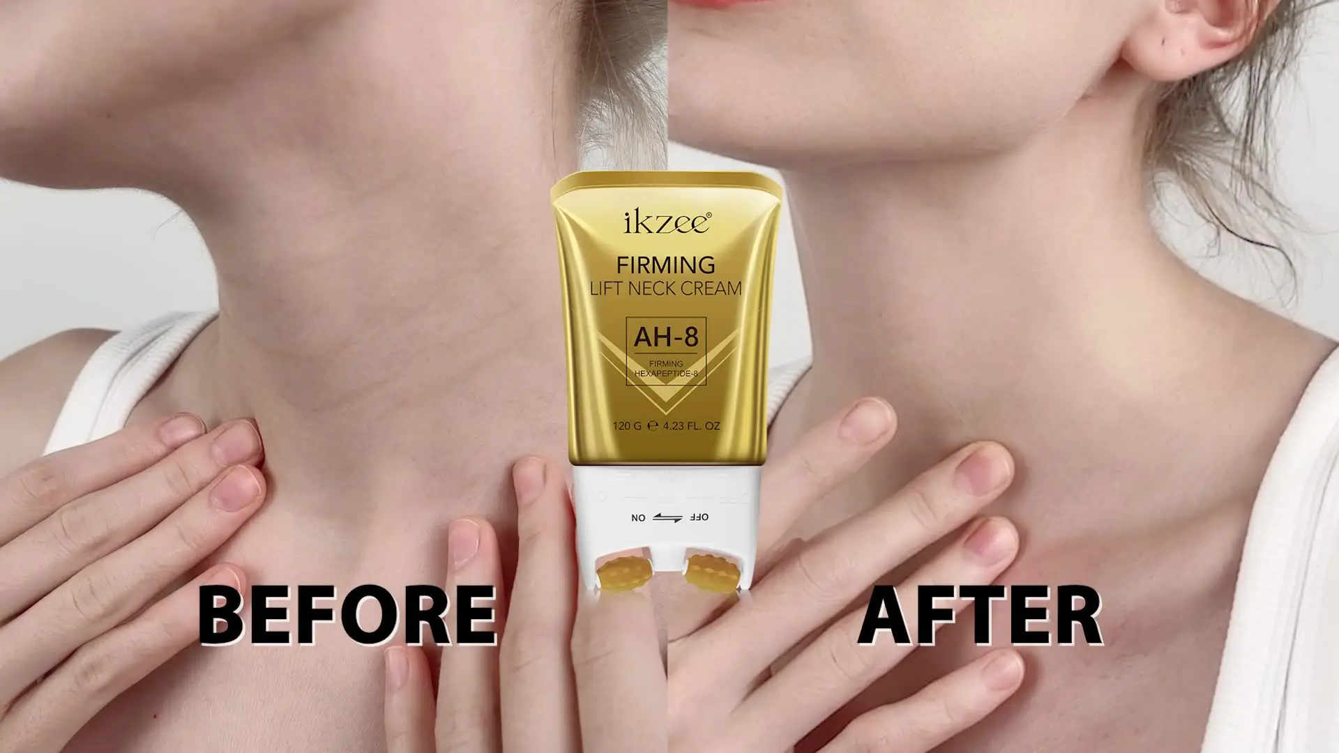 Ikzee AH-8 Neck Firming Cream - Anti-Wrinkle & Moisturizing