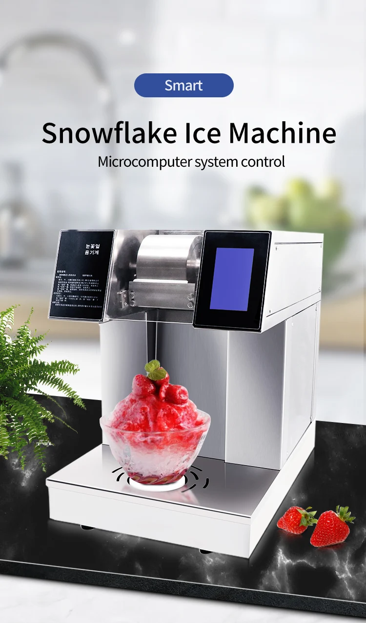 2020 Automatic Milk Snow Ice Machine Commercial Snow Flake Ice Making Machine Korean Bingsu