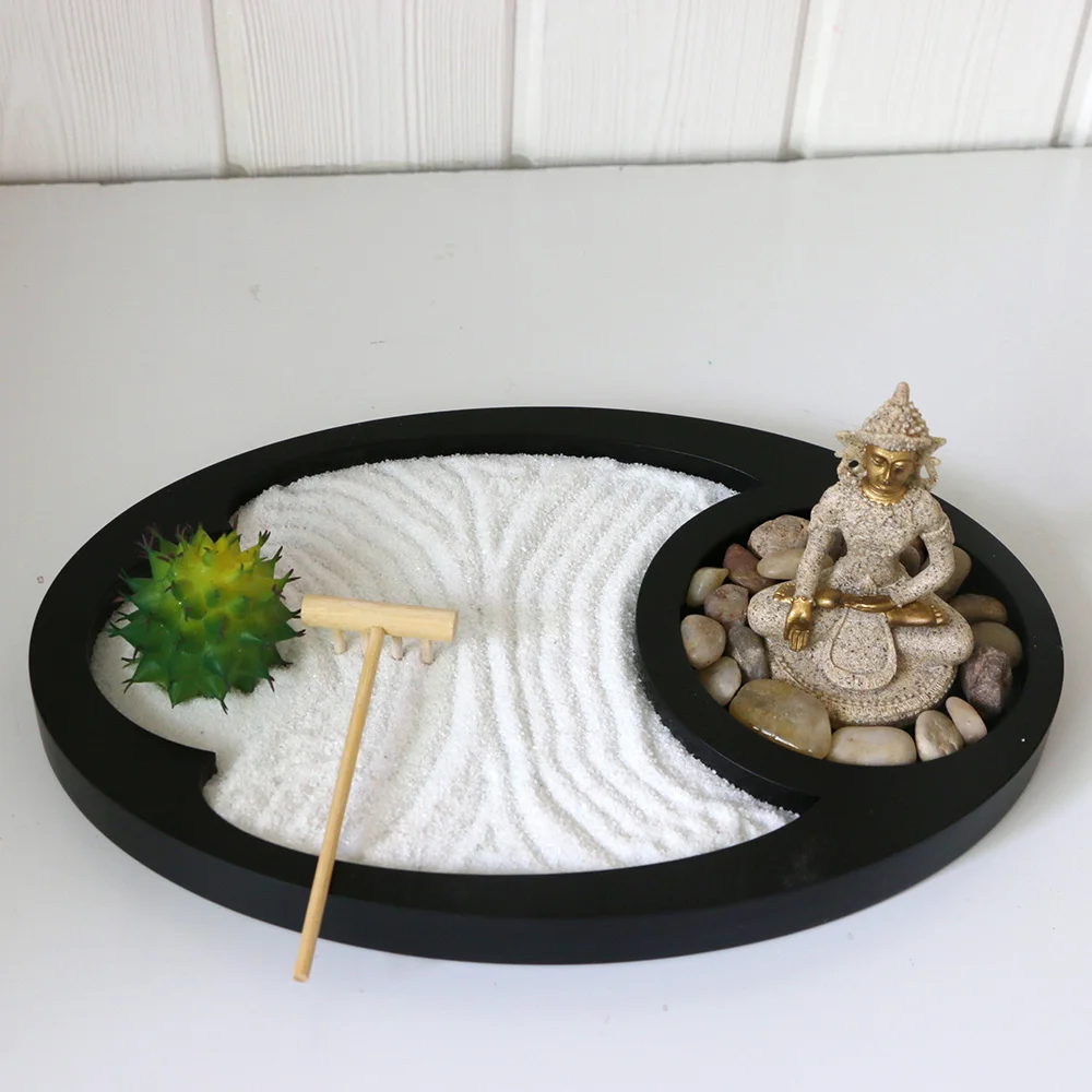 Decorative Buddhism Zen Garden Products With Rocks And Tools - Buy Zen ...