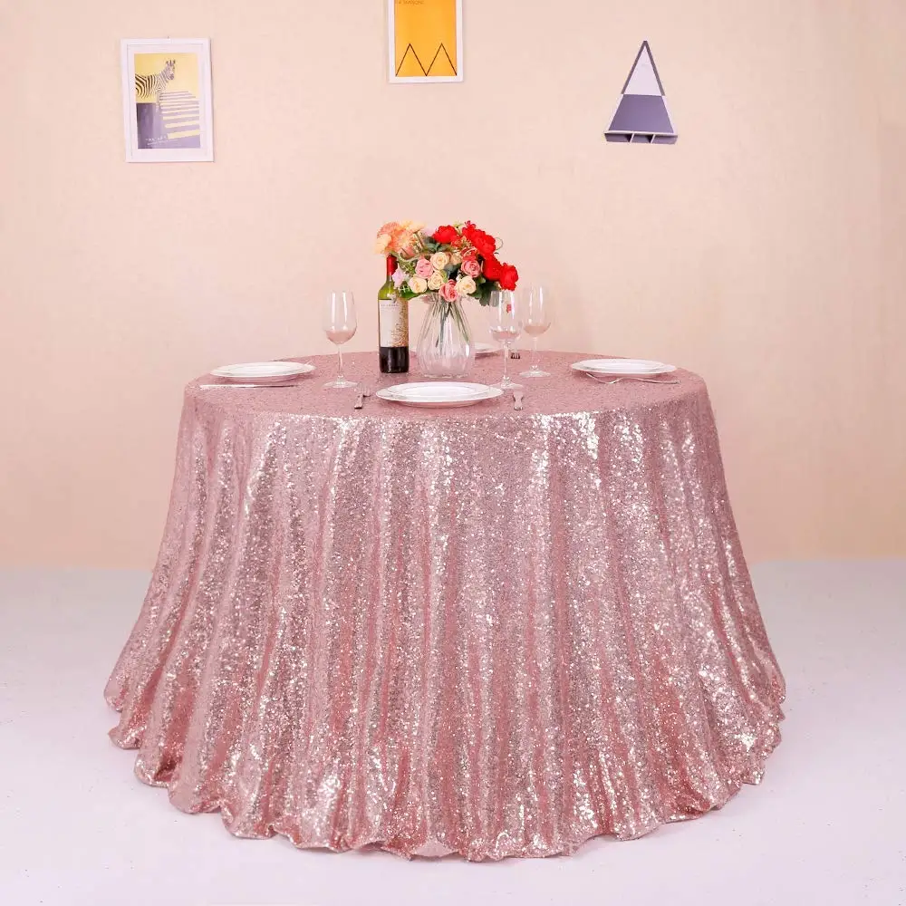 Luxury Polyester Christmas Birthday Wedding Party Glitter Tablecloth 72 ...