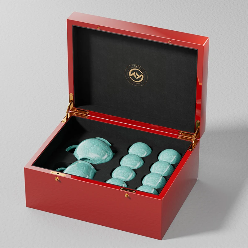 Luxury Tea Set Gift Box Packaging Cups & Saucers Tea Pot Packaging