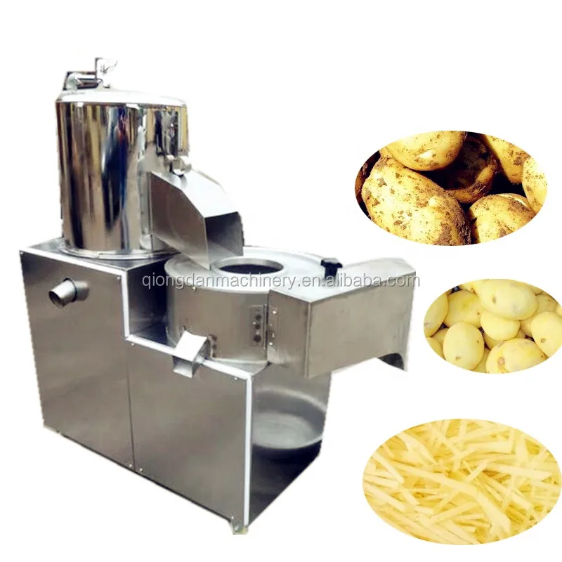 electric fresh potato peeling slicing machine/commercial