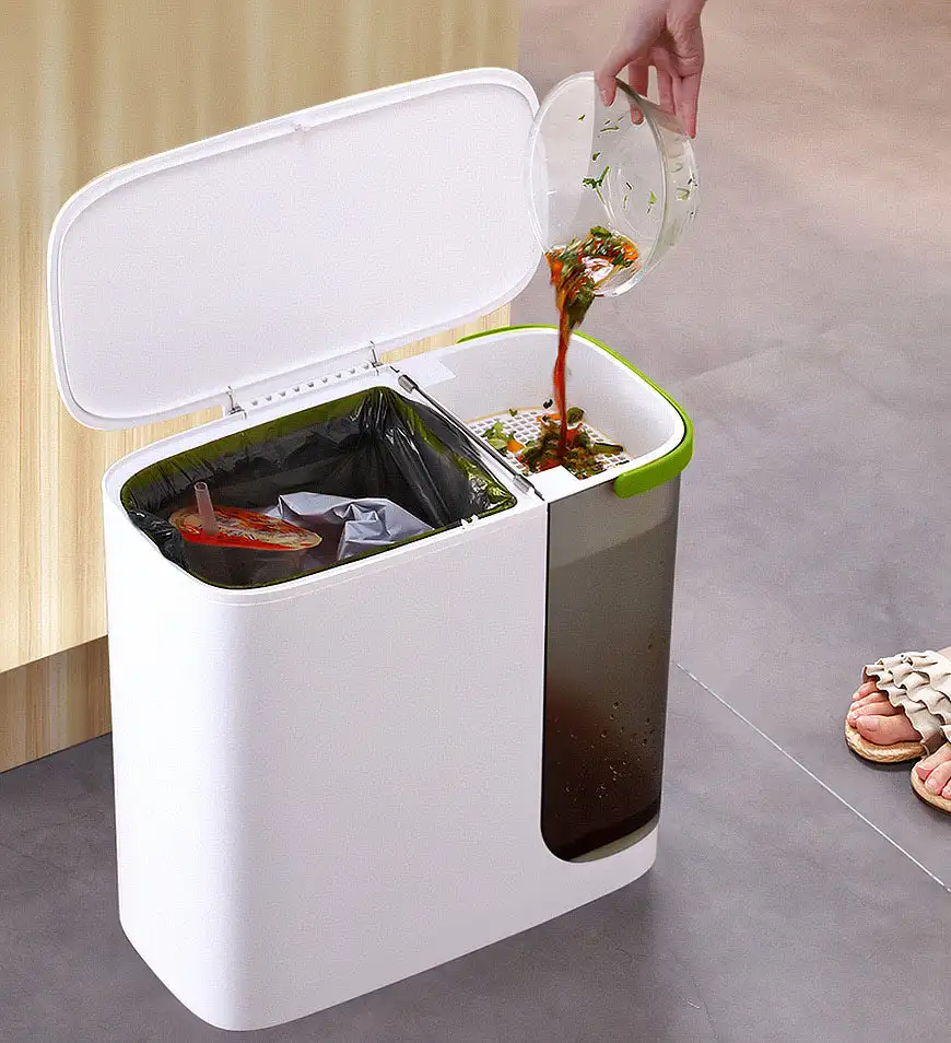 Joybos Filter Tea Trash Can Kitchen Compost Bin Kitchen Door