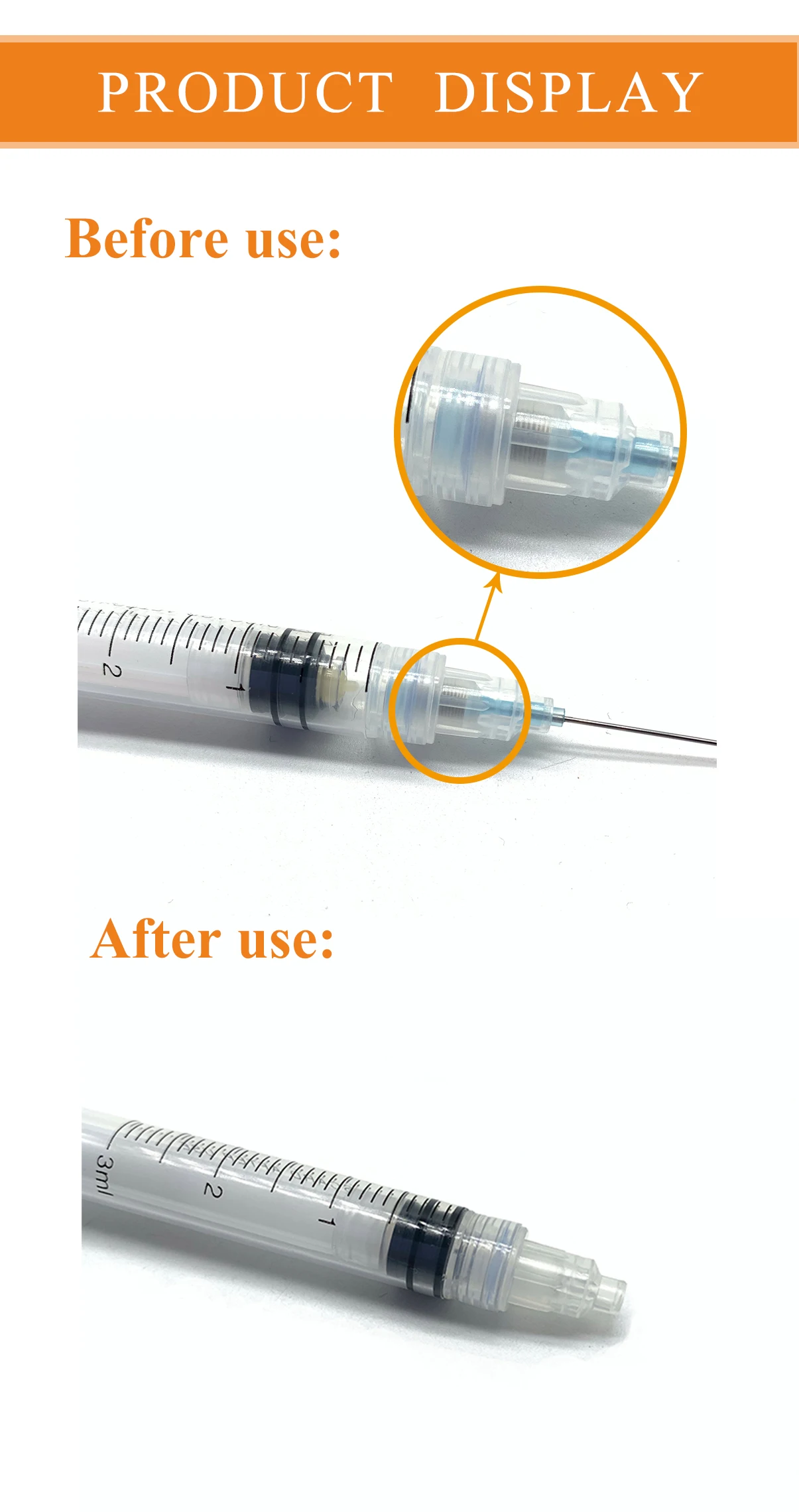 1-10ml Disposable AD syringe,auto disable syringe,safety syringe with needle