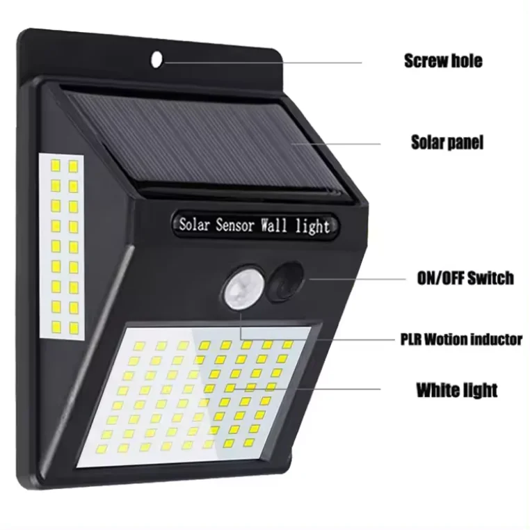 Orlite Backyard Garden Stair Solar Powered 4 Sides Lighting Wall Lamp ...