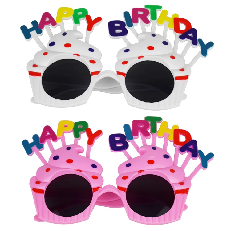Birthday Party Decoration Funny Cake Shape Party Novelty Sunglasses