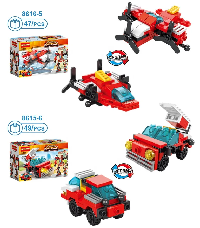 Lele Brother Legos City Fire Block Robot Building Blocks Kids ...