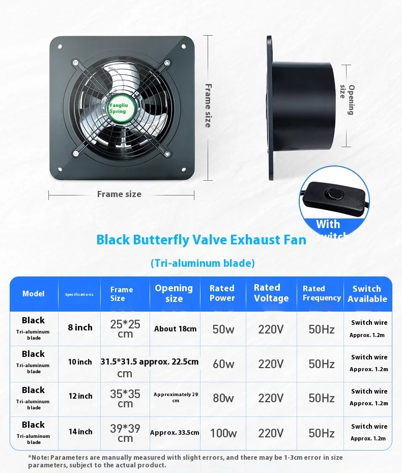 Powerful Energy-saving Exhaust Fan, Electric, Plastic - detail 50