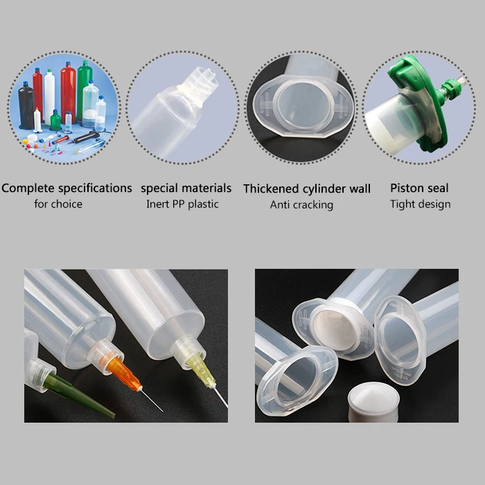 Disposable Glue Syringe Anti Uv Plastic Large Us Style 30cc Dispensing