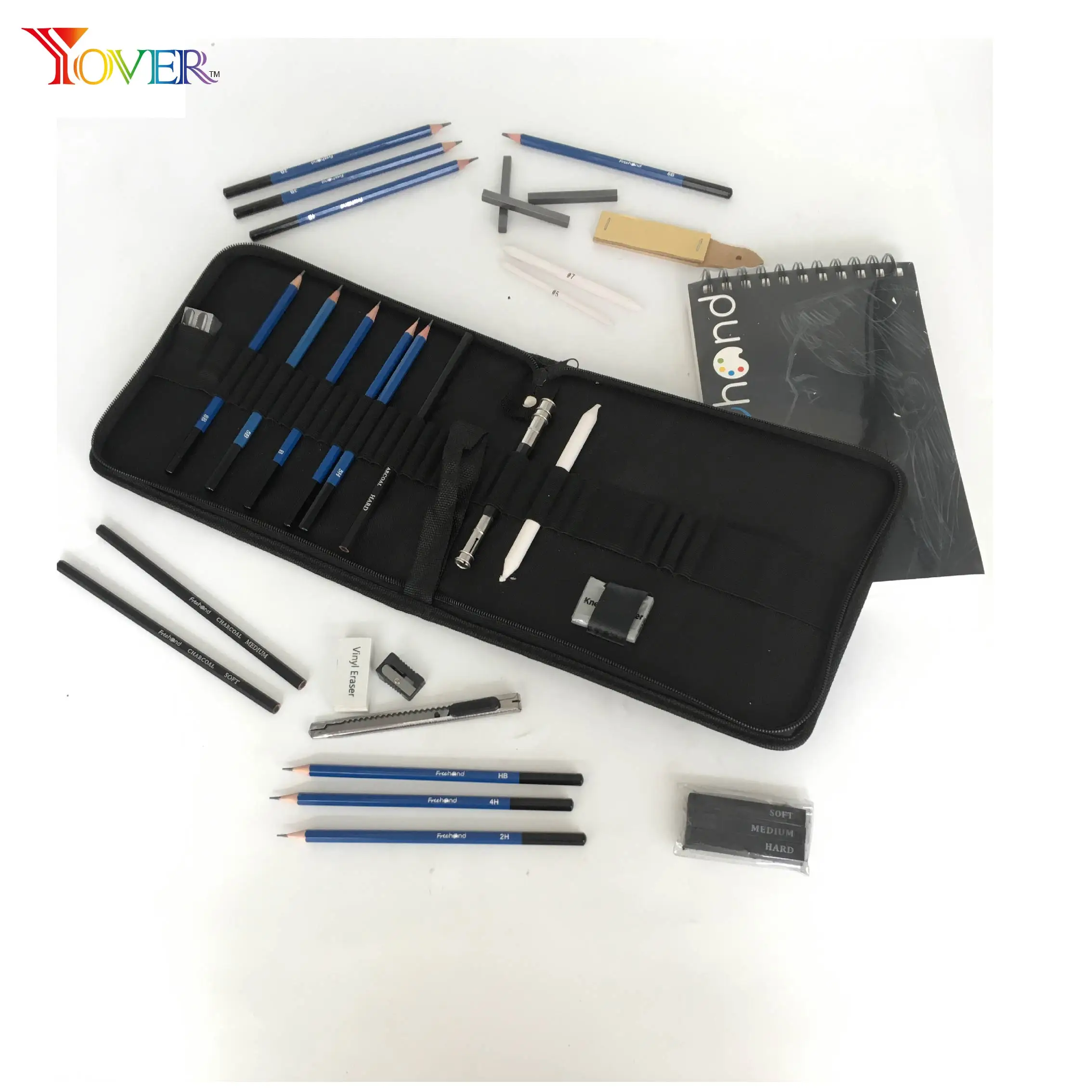 Xl Drawing Set Sketching Includes 100 Page Drawing Pad Kneaded Eraser