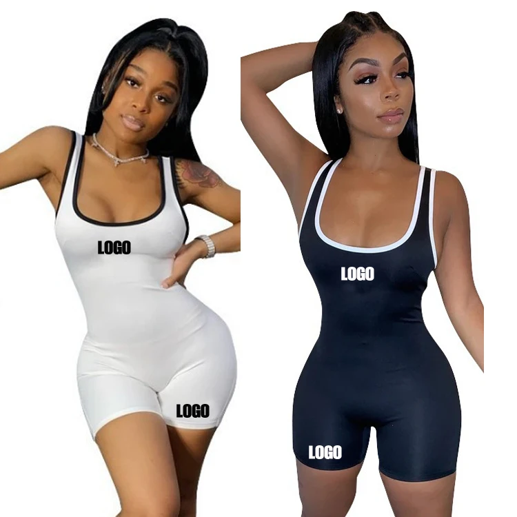 

Free Shipping Crop Top Mesh Joint Short Custom Logo Women Dress Workout Wear Gym Jumpsuits, Customized color