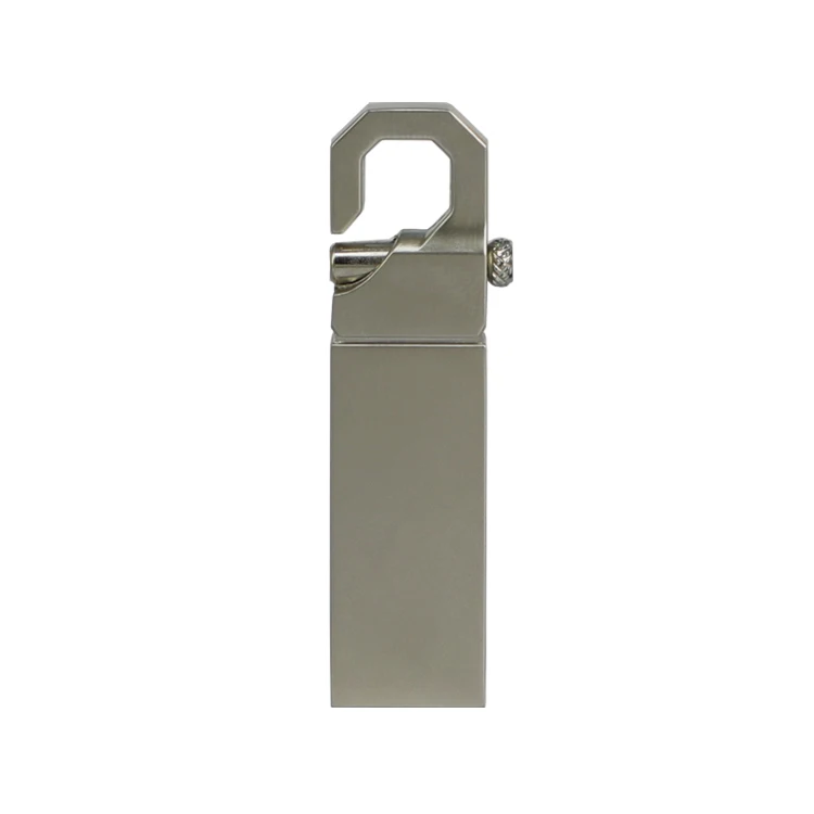 Promo small gifts pendrive 8GB 16GB metal hook usb pen drive 4GB 32GB 64GB memory stick with engraved customized logo printing - ANKUX.COM