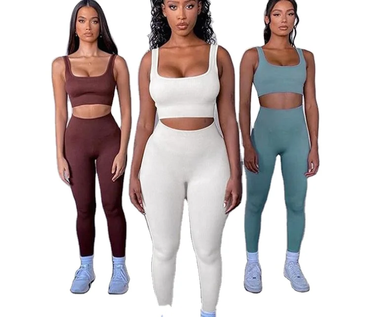 

high waist eemless leggings and bra,2 Sets, Buyer's requirement