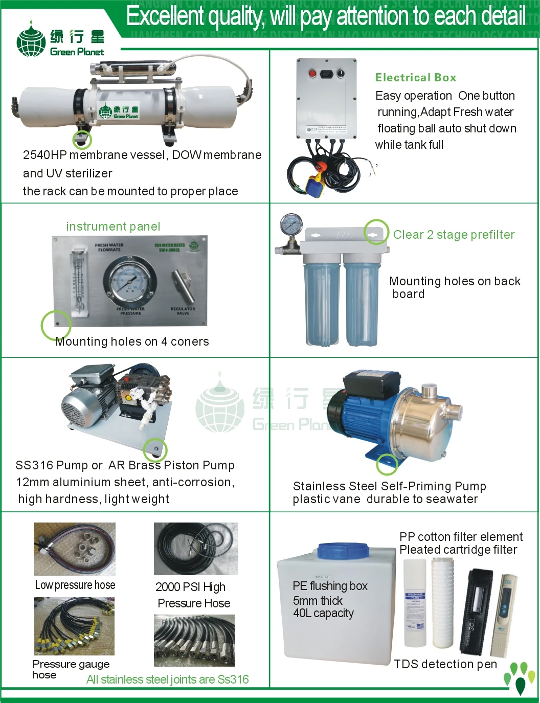 1000lpd Super Quality Marine Water Maker Seawater Desalination For Boat /water Maker China