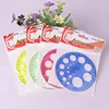 Round ruler 360 degree full circle protractor round template mold