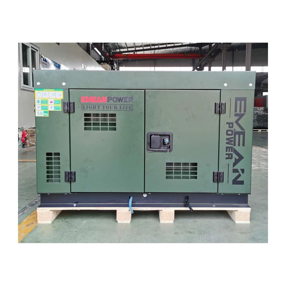 15kW diesel generator with silent canopy and ATS panel