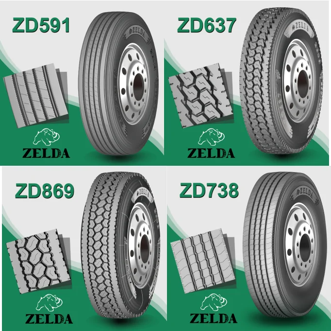 Tbr Truck Tires Made In Thailand Certified With Dot Steer Or Trailer Position All Steel Radial