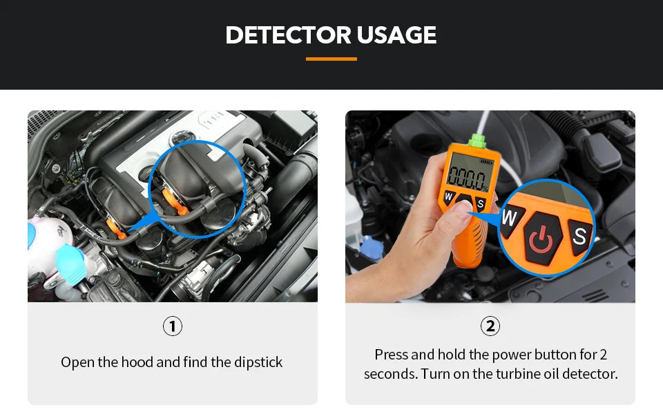 Engine Oil Tester For Auto Check Oil Quality Detector With LED Display Gas Analyzer Car Diagnostic Testing Tools