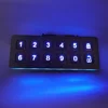 2X6 key stainless backlight number arrow safe smart door lock mechanical keypad