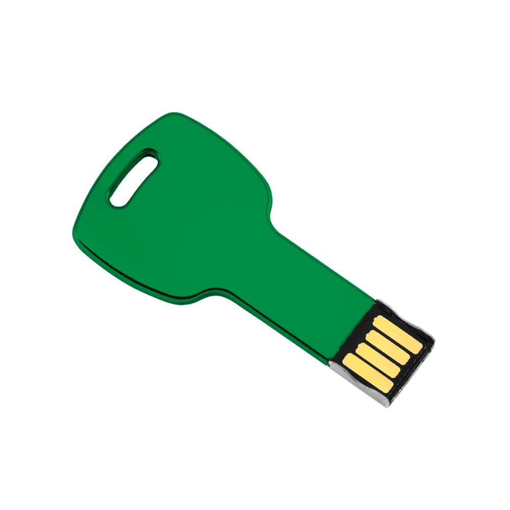 Custom logo Metal Key Shape USB Flash Drives Pen Drive 64GB 32GB 16GB 8GB USB stick 128GB - ANKUX.COM