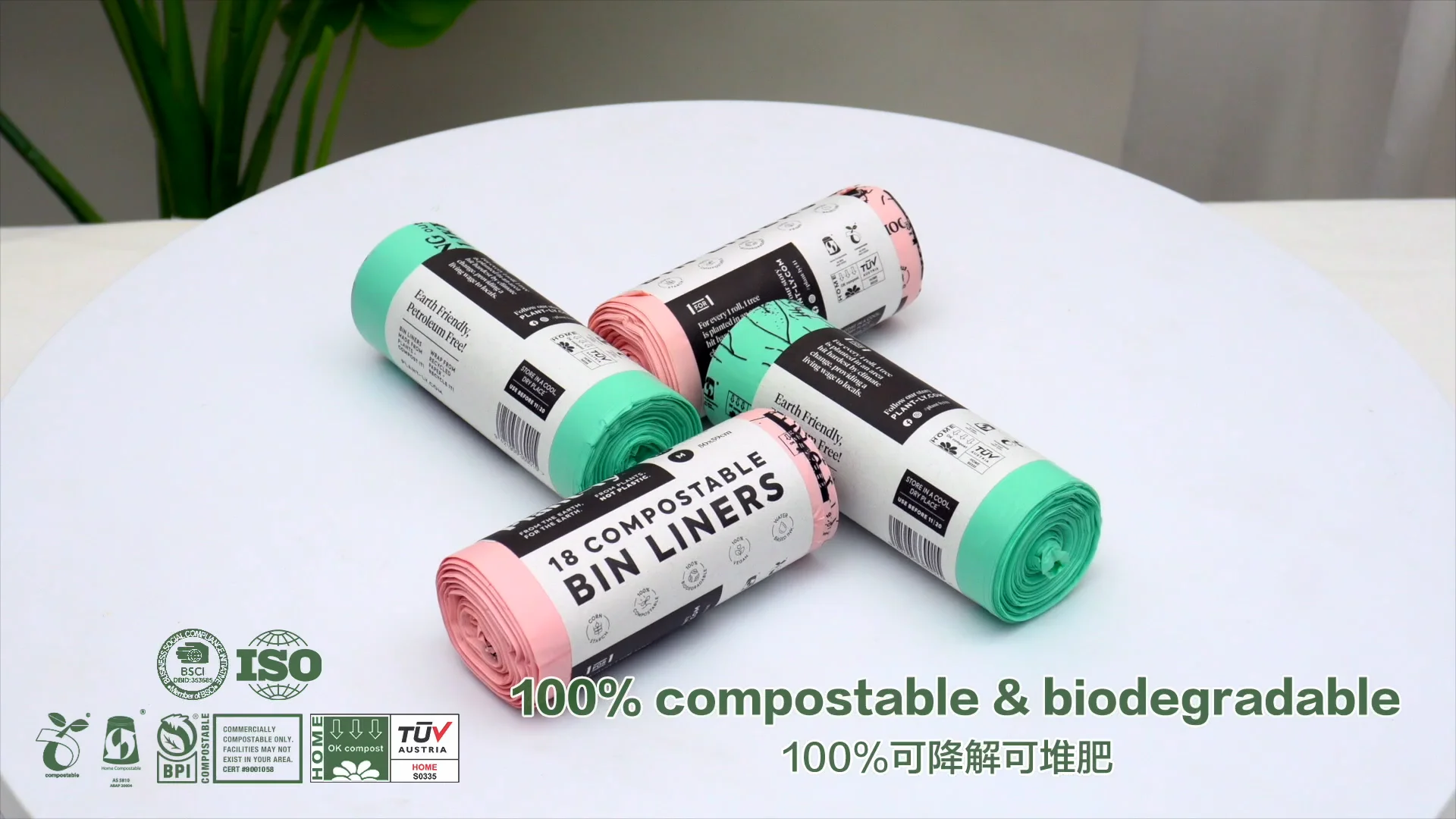 As4736/5810 100 Biodegradable & Compostable Wavetop Corn Starch