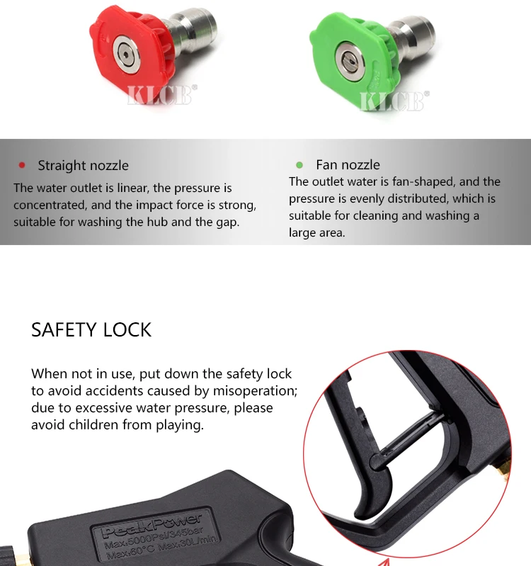 Herramienta de limpieza de alta presión de lavado de coches pistola de agua de alta presión de lavado de coches pistola de espuma pistola de agua