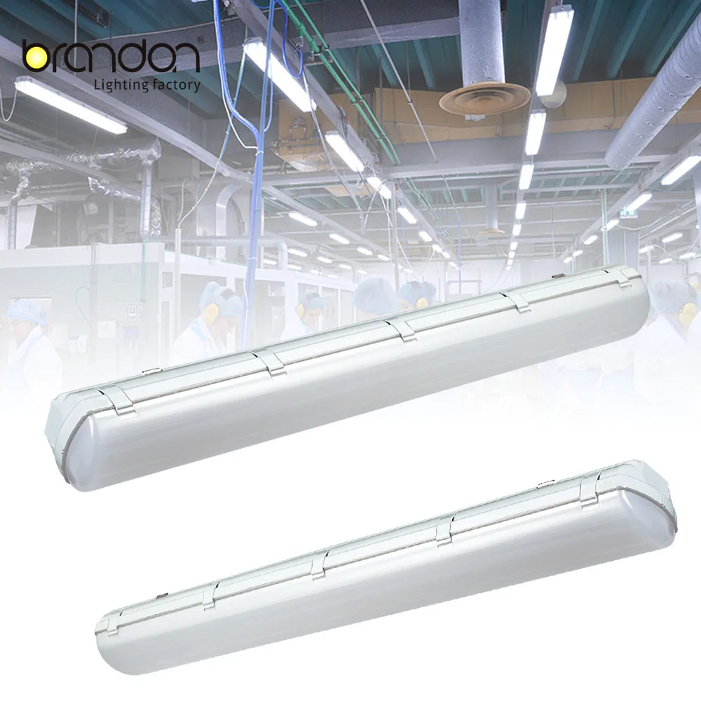 60w 40w weatherproof 1.2m 4ft linear batten lights waterproof vapor fixture ip65 led tri-proof light