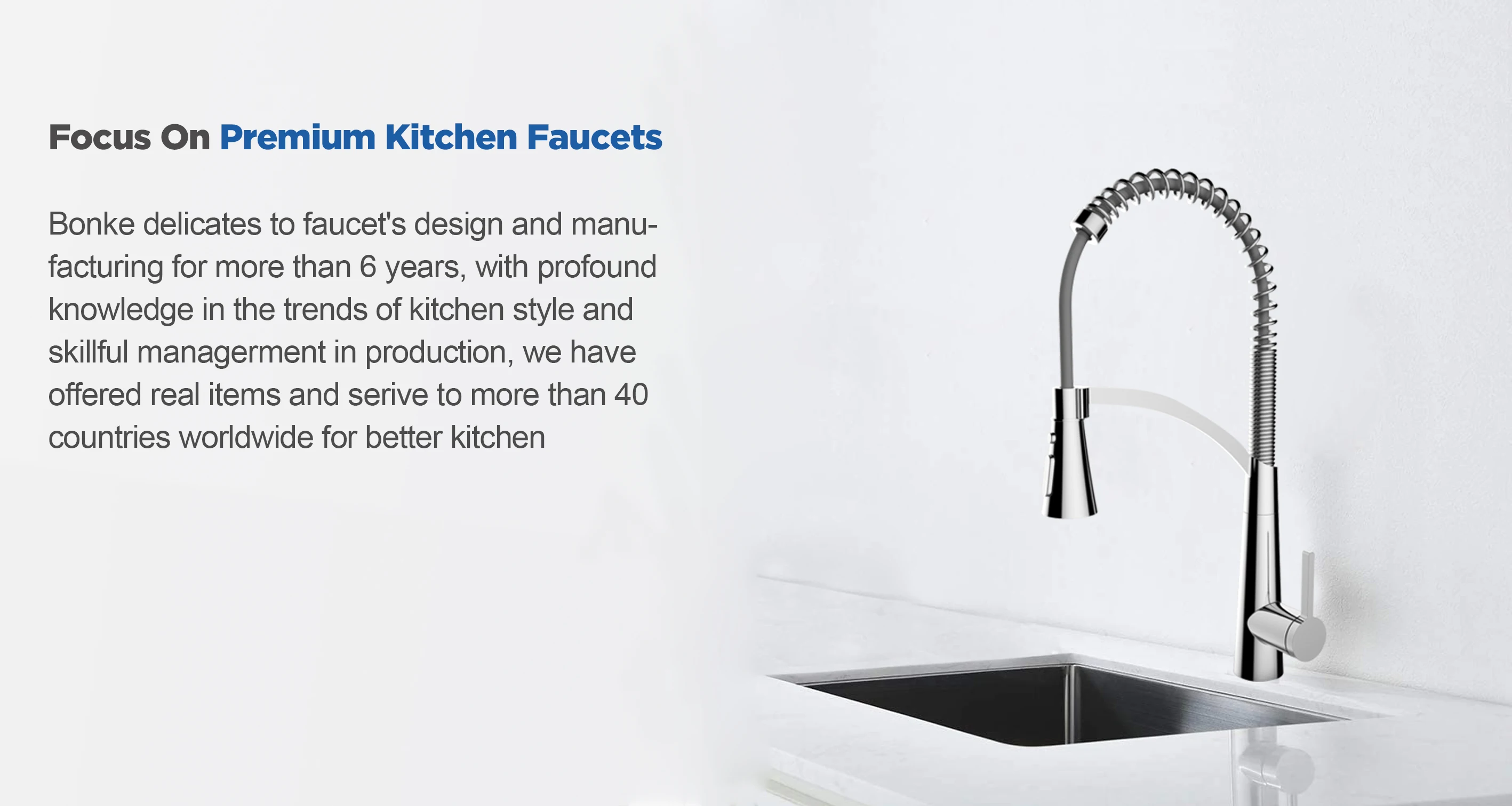 Kitchen Faucet With Pull Down Sprayer Single Handle Stainless Steel