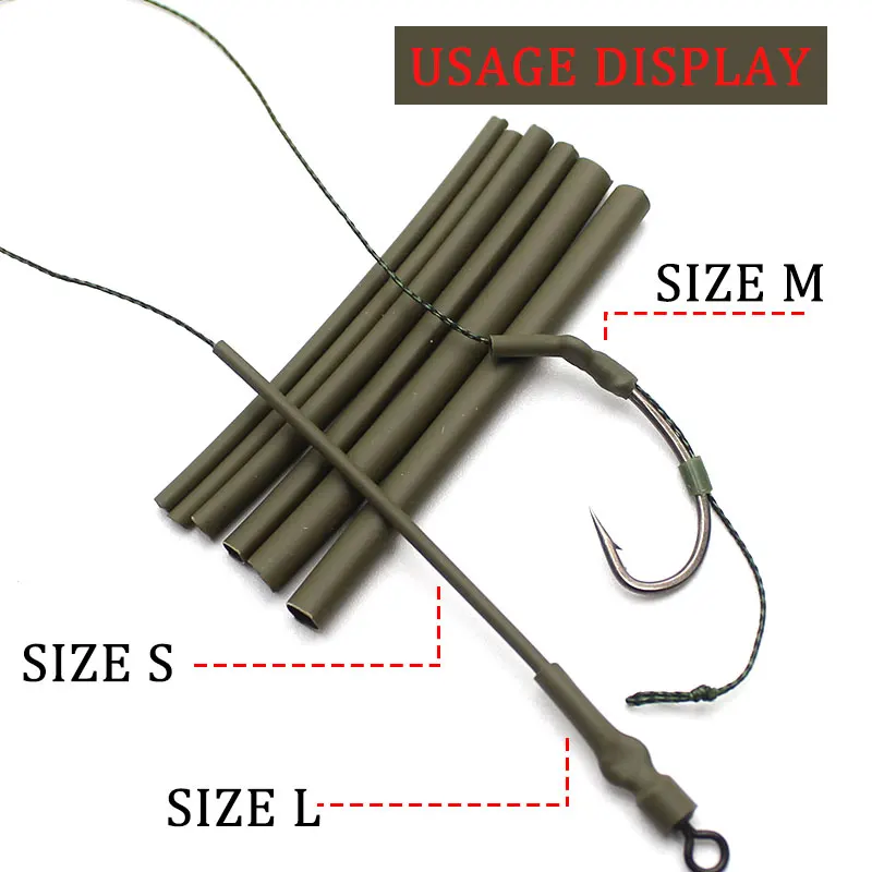 Carp Fishing Accessories Silicone Rig Tube Water Steam Heat Shrink Tubing For Carp Fishing