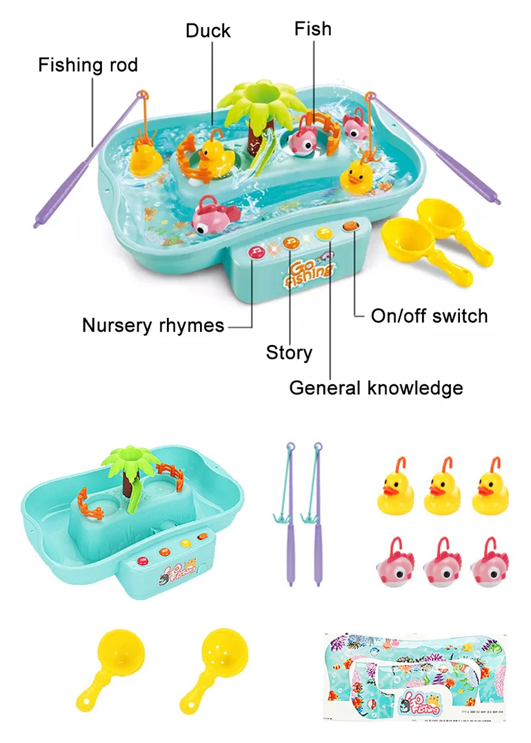 Funny musical rotate play water game set kids fishing rod toy.jpg