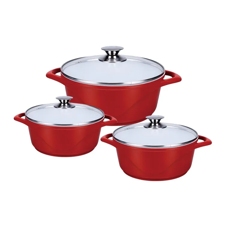 German Cookware Die Casting Aluminium Induction Bottom Marble Nonstick