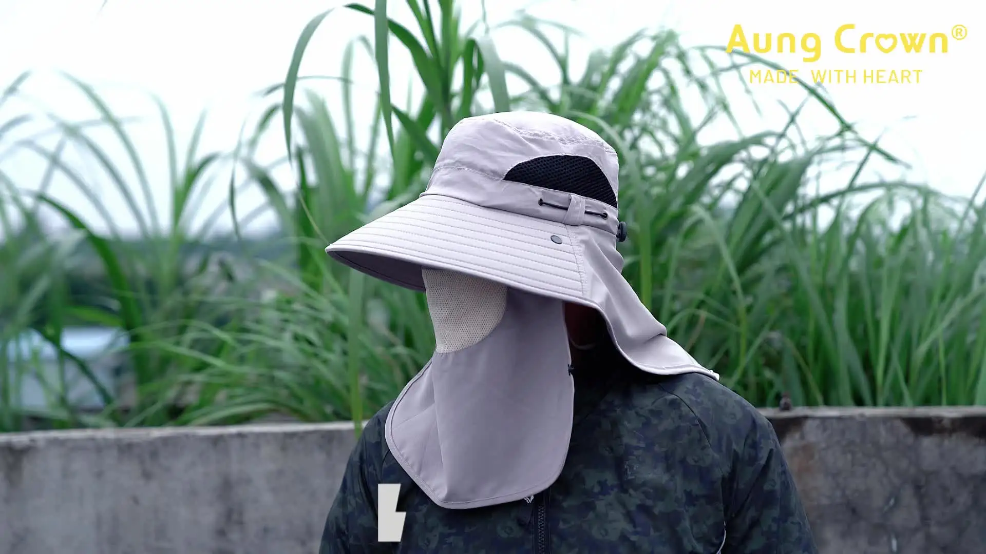 Quick Dry Sun Hat With Neck Flap UV Protection Waterproof Safari