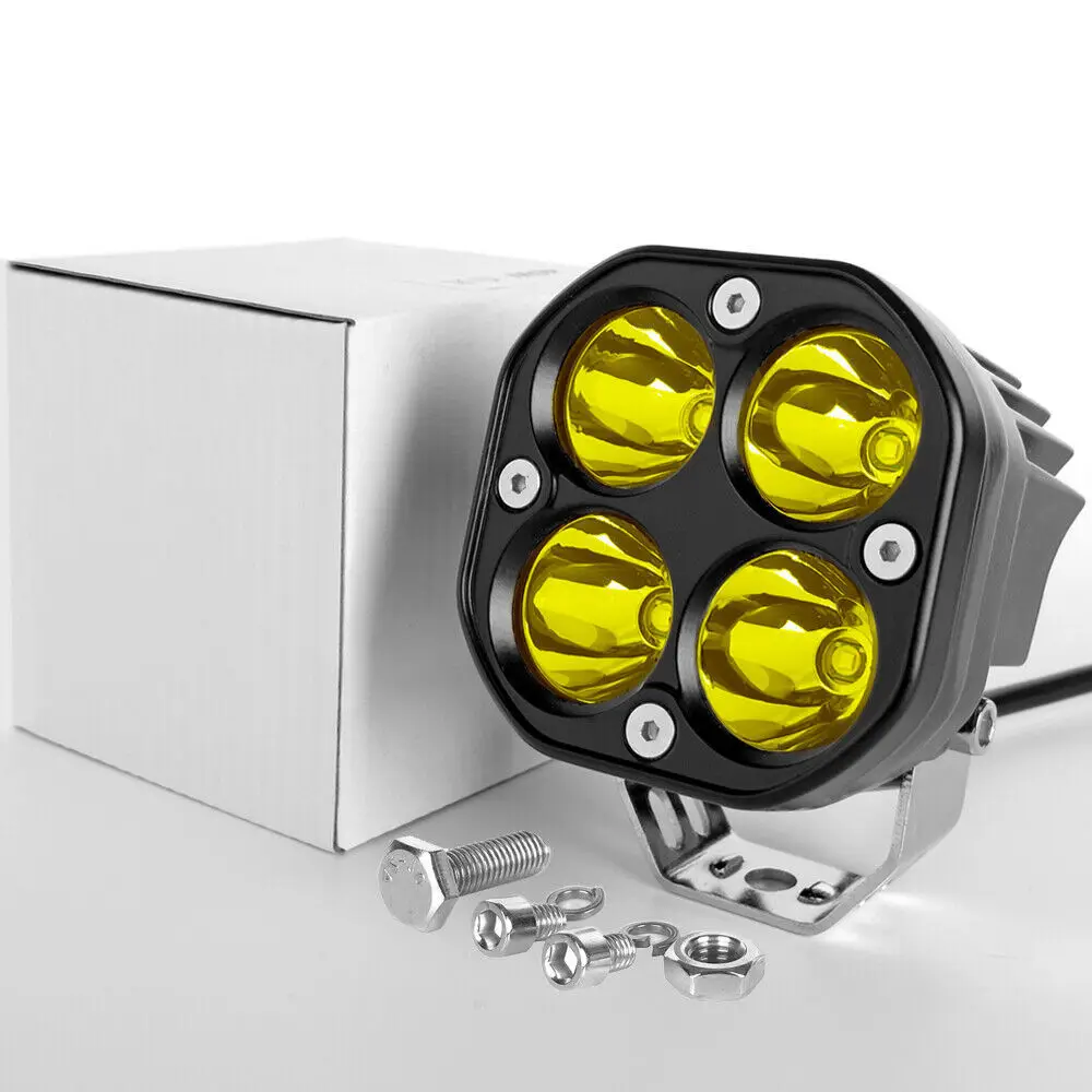 Auxiliary Driving Fog Lights Yellow White Dual Color Led Lights For