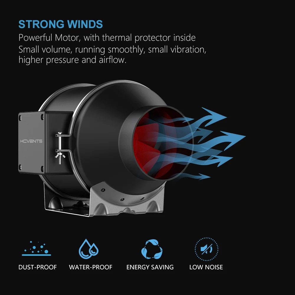 Exhaust Fan, Axial, ABS Plastic, KC100-A - detail 12
