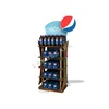 Custom made cardboard Pepsi floor display stand / beverage floor standing display