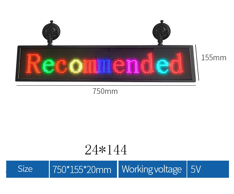 Led Taxi Display Sign For Car Rear Window Led Screen Car Accessories Led Light Window Display