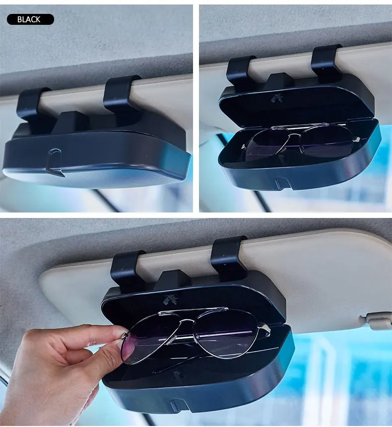 High Quality Car Personalized Glasses Box Cases Storage Organizer Eyeglasses Protect Case Car