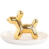 QRMT wholesale resin cheap small beautiful Dog shape home or party accessories craft furnishing articles for children gift