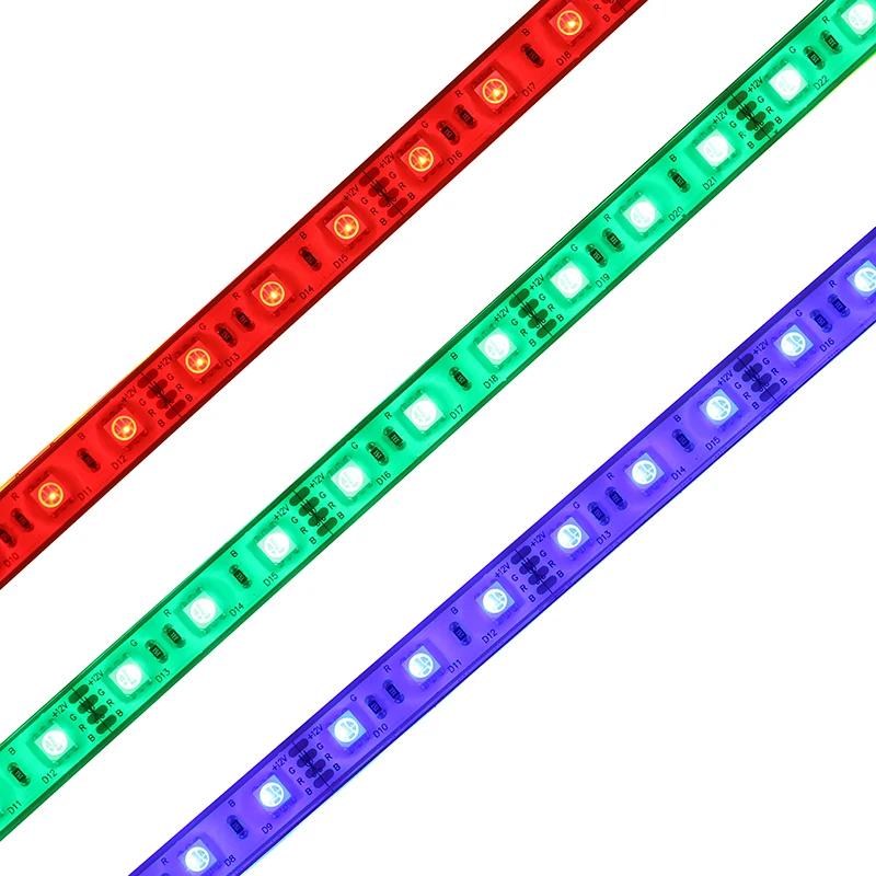 large wholesale normal quality or custom high brightness high quality 5050 rgb led strip light waterproof IP65 IP68