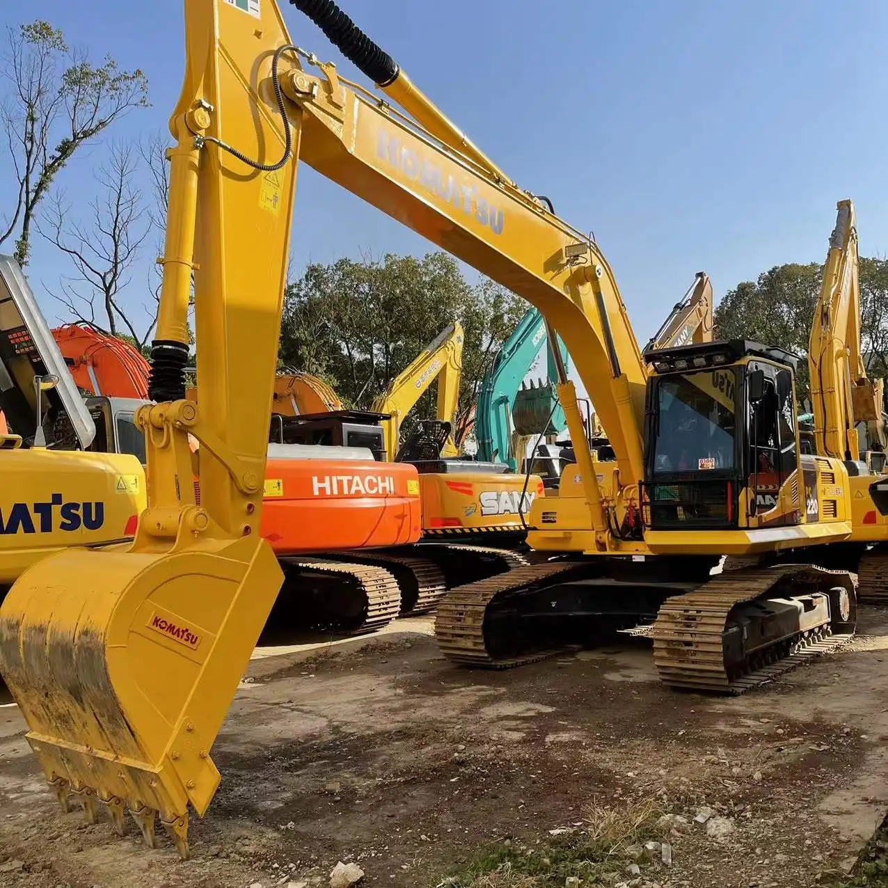 Used Earth Moving Machinery Komatsu Pc220 8n1 22ton Excavator Komatsu Crawler Hydraulic 8653