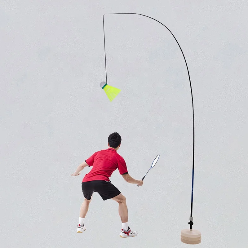 Badminton Trainning Device Self Practice Rebound  Streching Badminton Racket C 