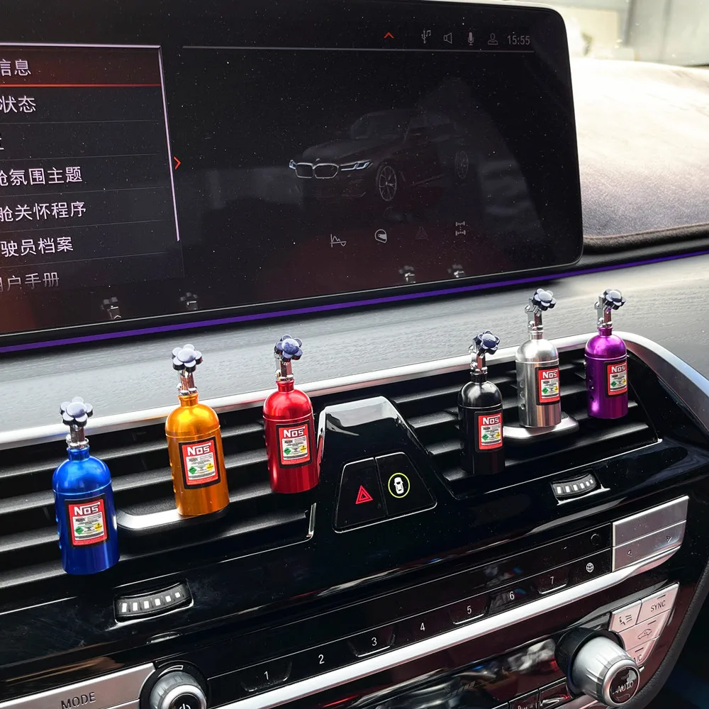 Best-Selling Car Air Vent Decoration Metal for NOS Perfume Nitrogen Cylinder Fragrant Freshener for Cross-Border Comptibility